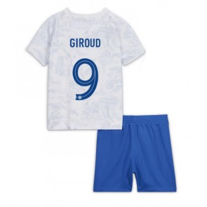 Frankrig Olivier Giroud #9 Udebanesæt Børn VM 2022 Kort ærmer (+ korte bukser)